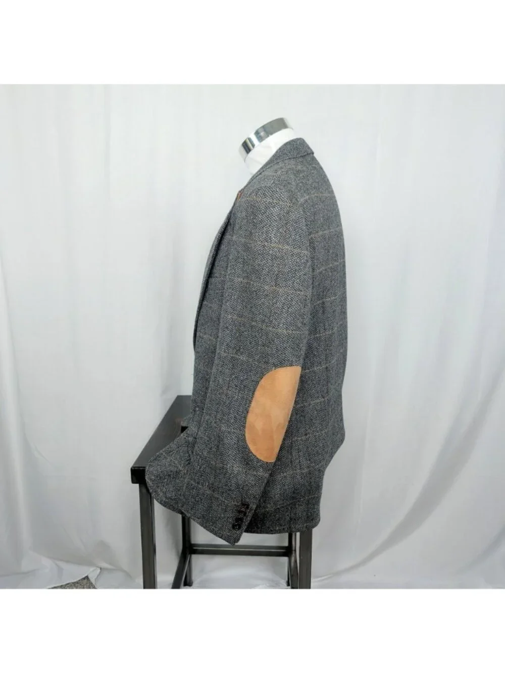 Vintage 80s Gray Tweed Blazer 41R Medium Evan Picone Sportscoat